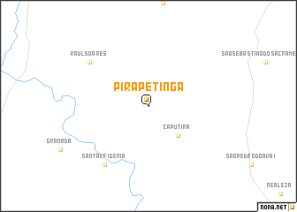 map of Pirapetinga