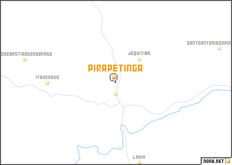 map of Pirapetinga
