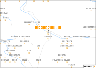 map of Pîrău Gruiului