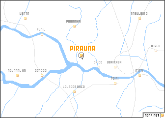 map of Piraúna