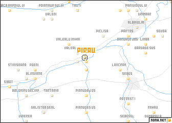 map of Pîrău