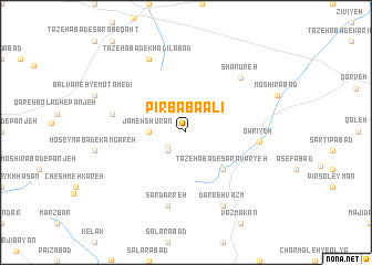 map of Pīr Bābā ‘Alī