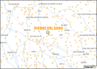 map of Pīr Bachal Shāh