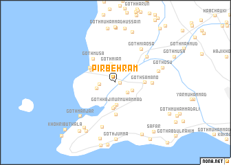 map of Pīr Behrām