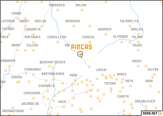map of Pircas