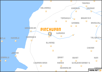 map of Pīrchūpān