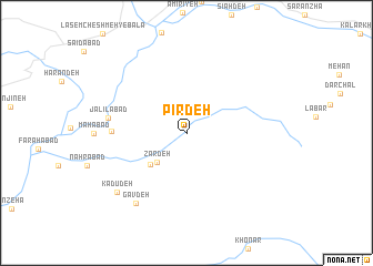 map of Pīrdeh