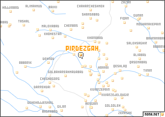 map of Pīrdezgāh