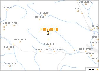 map of Pīr-e Bard