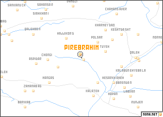 map of Pīr Ebrāhīm