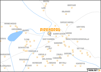 map of Pīr-e Morād