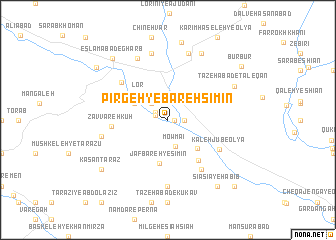 map of Pīrgeh-ye Bareh Sīmīn