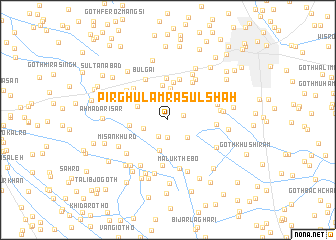 map of Pīr Ghulām Rasūl Shāh