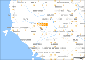 map of Pírgos