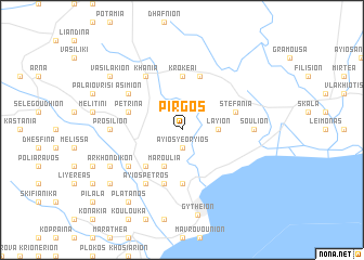 map of Pírgos