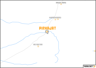map of Pīr Ḩājāt