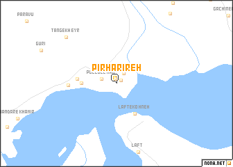 map of Pīr Ḩarīreh