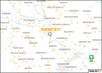 map of Pīr Ḩayātī