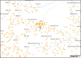 map of Pirići