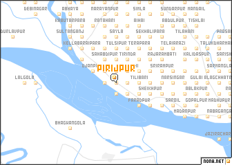 map of Pirijpur