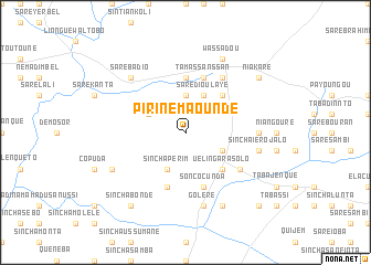 map of Pirine Maoundé