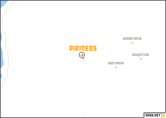map of Pirineos
