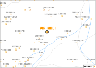 map of Pīr Kandī