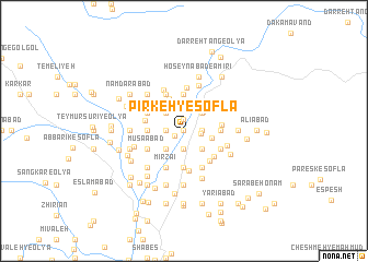 map of Pīrkeh-ye Soflá