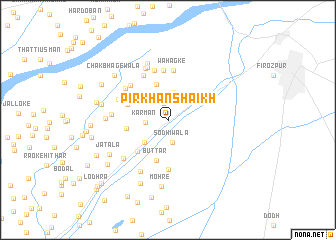 map of Pīr Khān Shaikh