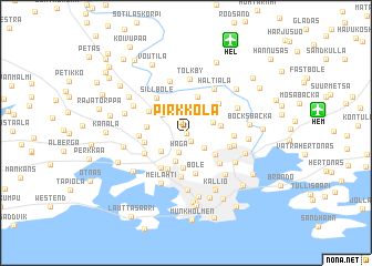 map of Pirkkola