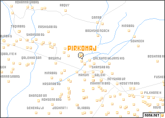 map of Pīr Komāj