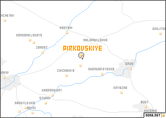 map of Pirkovskiye