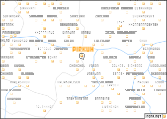 map of Pīr Kūh