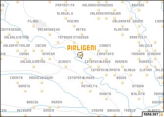 map of Pîrligeni