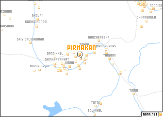 map of Pīr Makān