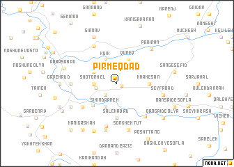 map of Pīr Meqdād