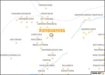 map of Pīr Moḩammad
