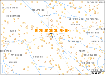 map of Pīr Murād Ali Shāh