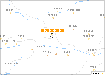 map of Pırnakapan