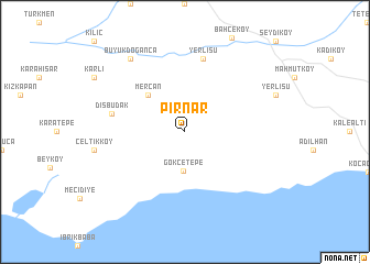 map of Pırnar