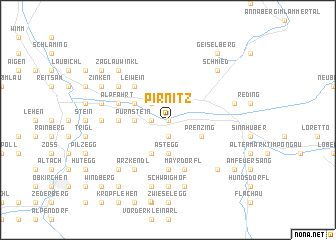 map of Pirnitz