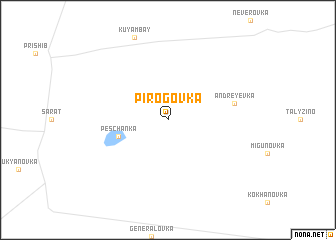 map of Pirogovka