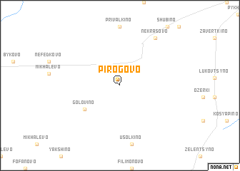 map of Pirogovo