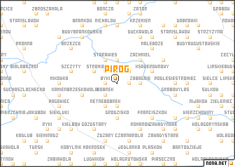 map of Piróg