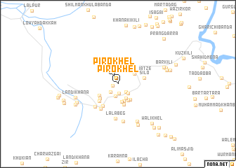 map of Pīro Khel