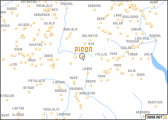 map of Piron