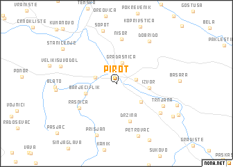 map of Pirot