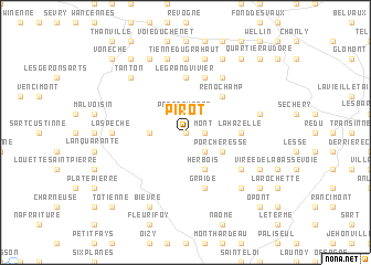 map of Pirot