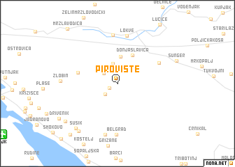 map of Pirovište