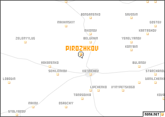 map of Pirozhkov